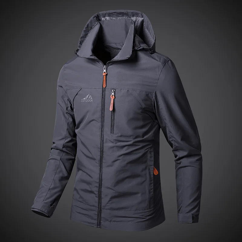 2024 autumn and winter men's jackets the new style can take off the hat jacket men's jackets waterproof fashion person