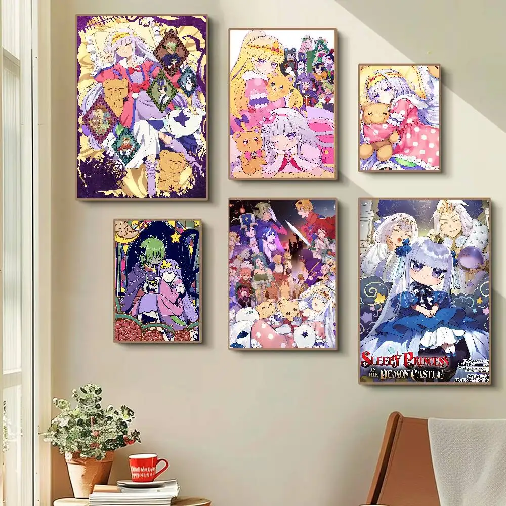 Anime Sleepy Princess In The Demon Castle Funny Cute Posters Prints Canvas Painting Wall Art Picture Living Room Home Decor