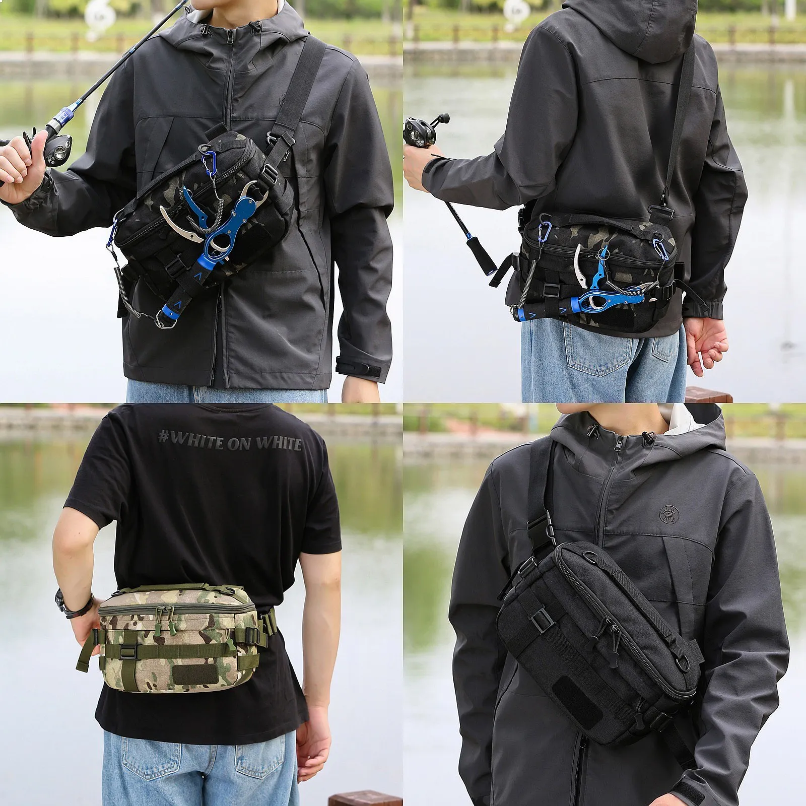1000D Men's Tactical Shoulder Bag, Durable Outdoor Gear, Waterproof Hiking Backpack