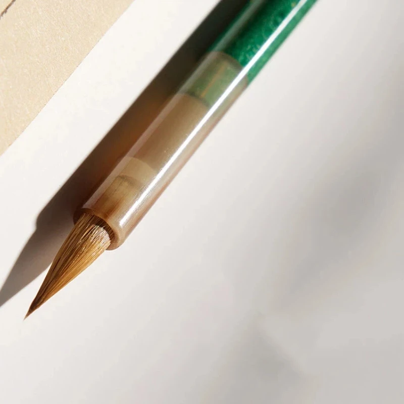 High-end Mixed Hair Chinese Calligraphy Brush Small Regular Script Copying Scriptures Brush Running Script Writing Pen Beginner