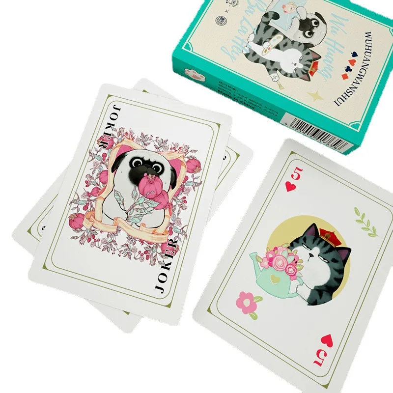 

Симпатичные и очаровательные карты с котенком, набор покерных карт, карточные игры для семейной игры, ночной вечеринки
