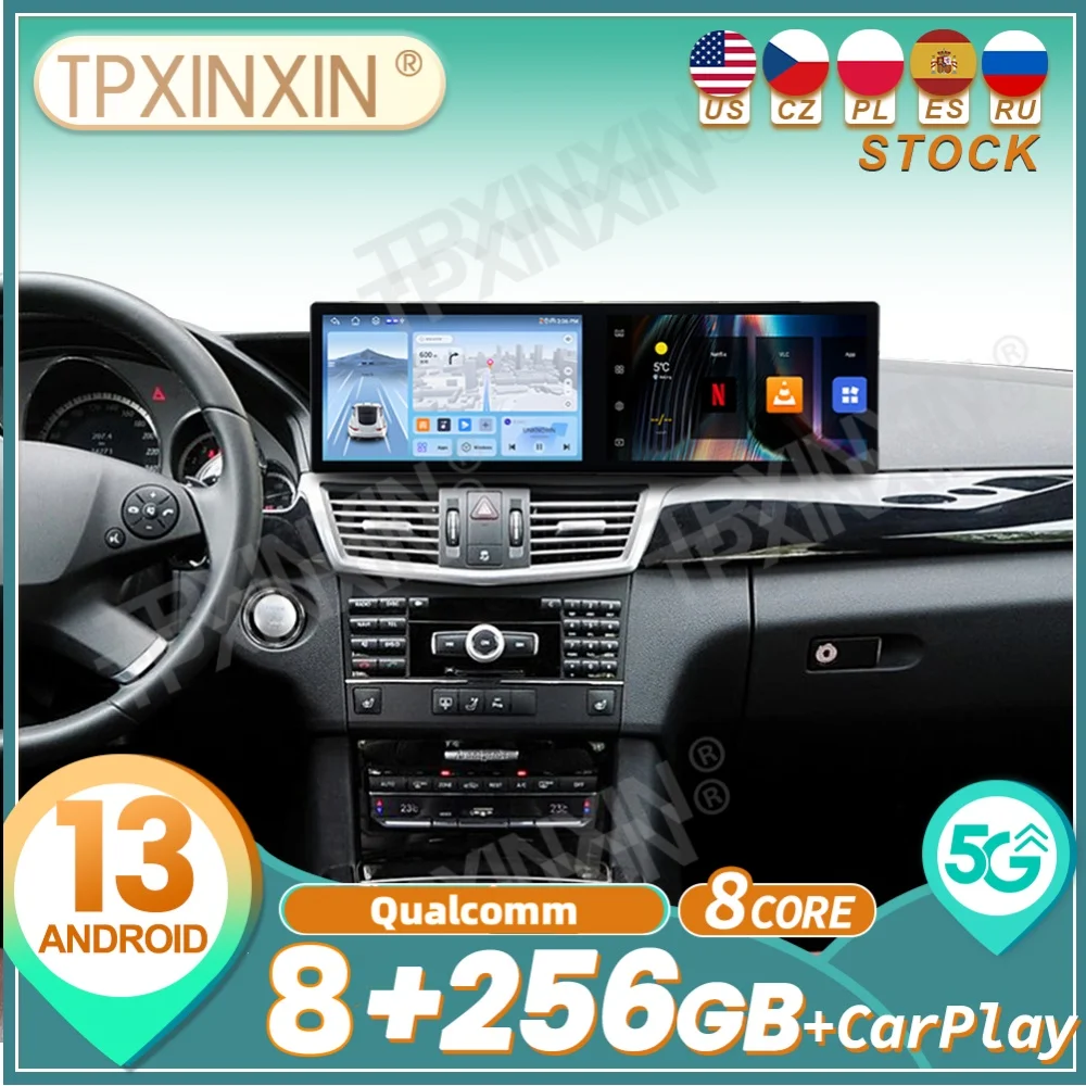 

Для Mercedes-Benz E Class 2010 ~ 2012 Android Carplay двойной экран автомобильный радиоприемник стерео автомобильный мультимедийный плеер GPS Navi головное устройство