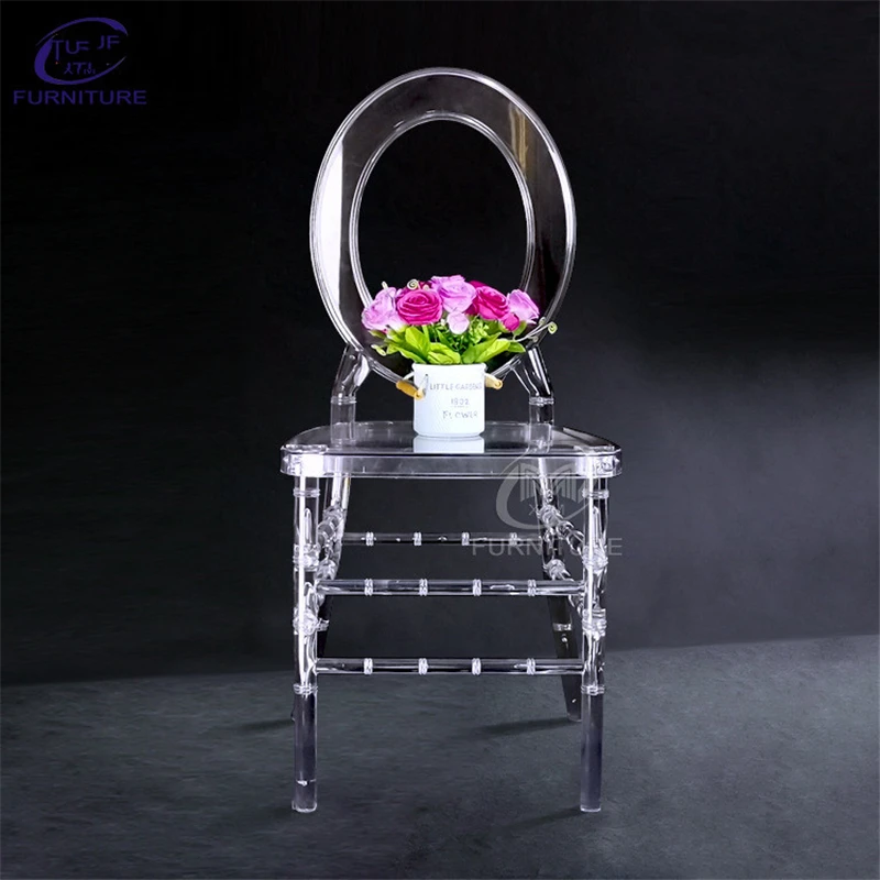 Wedding Chair Transparent Bamboo Acrylic Chair Banquet Crystal Seat Family Hotel Dining Room chair Decoration