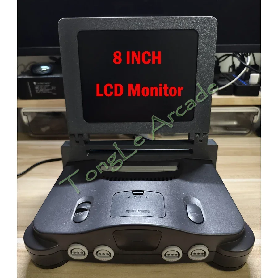 

Новый 8-дюймовый ЖК-экран 4:3, портативный дисплей игровой консоли N64, складной мини-монитор с высококачественной стереосистемой для N 64