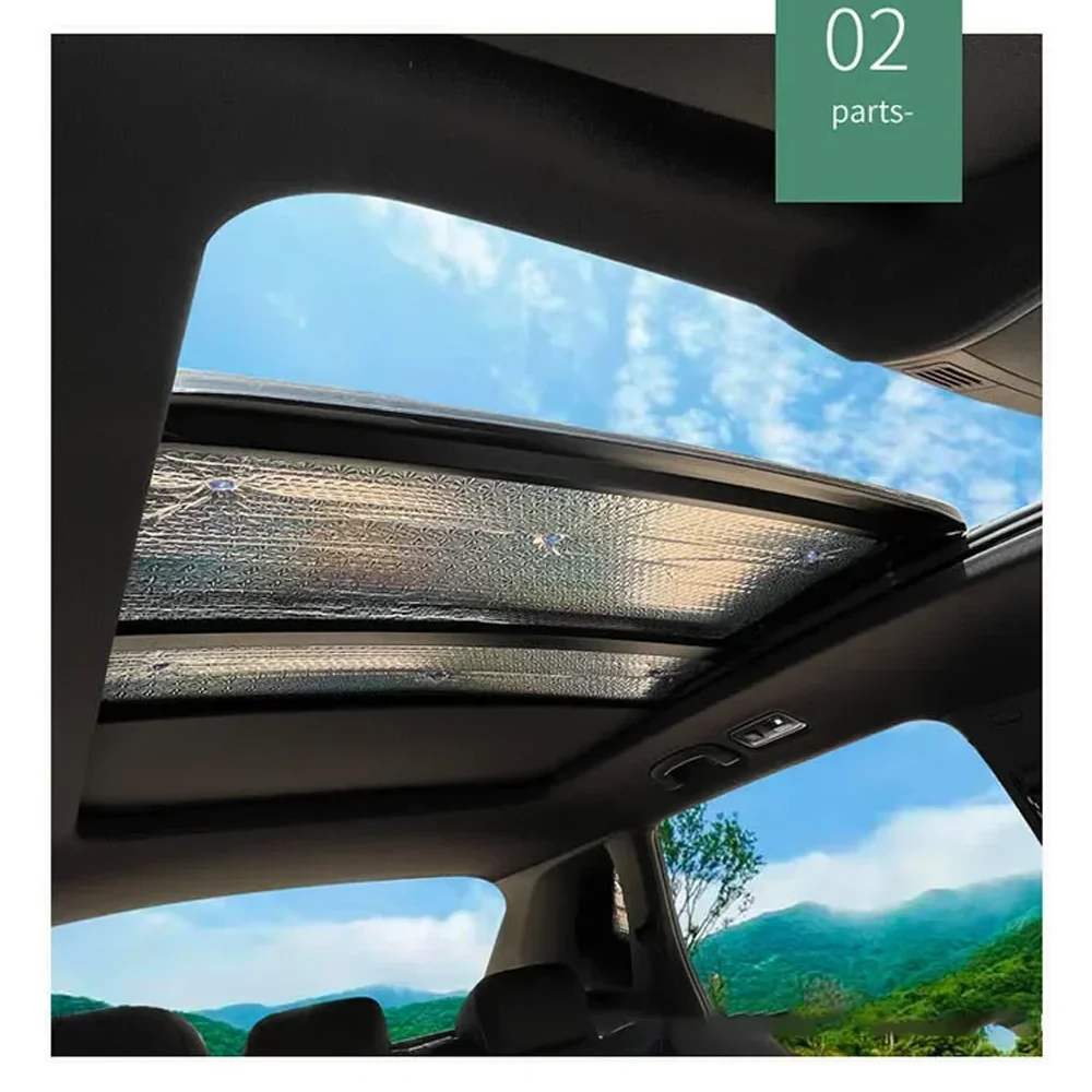

Car Sunroof Sunshade for BYD Sealion 7 07 EV 2025~2027 2026 Roof Windshield Sunshade Cover Curtain Sun Visor Part Accessories