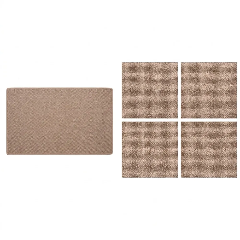 Non-Slip For Bathroom Rug Quick Dry Linen Bath Mat with Waffle and Herringbone Texture 40x60cm for Floor Decor