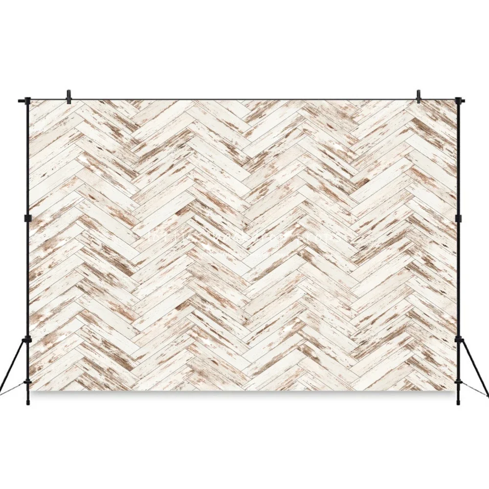 Zig Zag Wooden Board Floor Backdrops White Brown Plank Photography Z-shaped Texture Wood Background For Photostudio Props