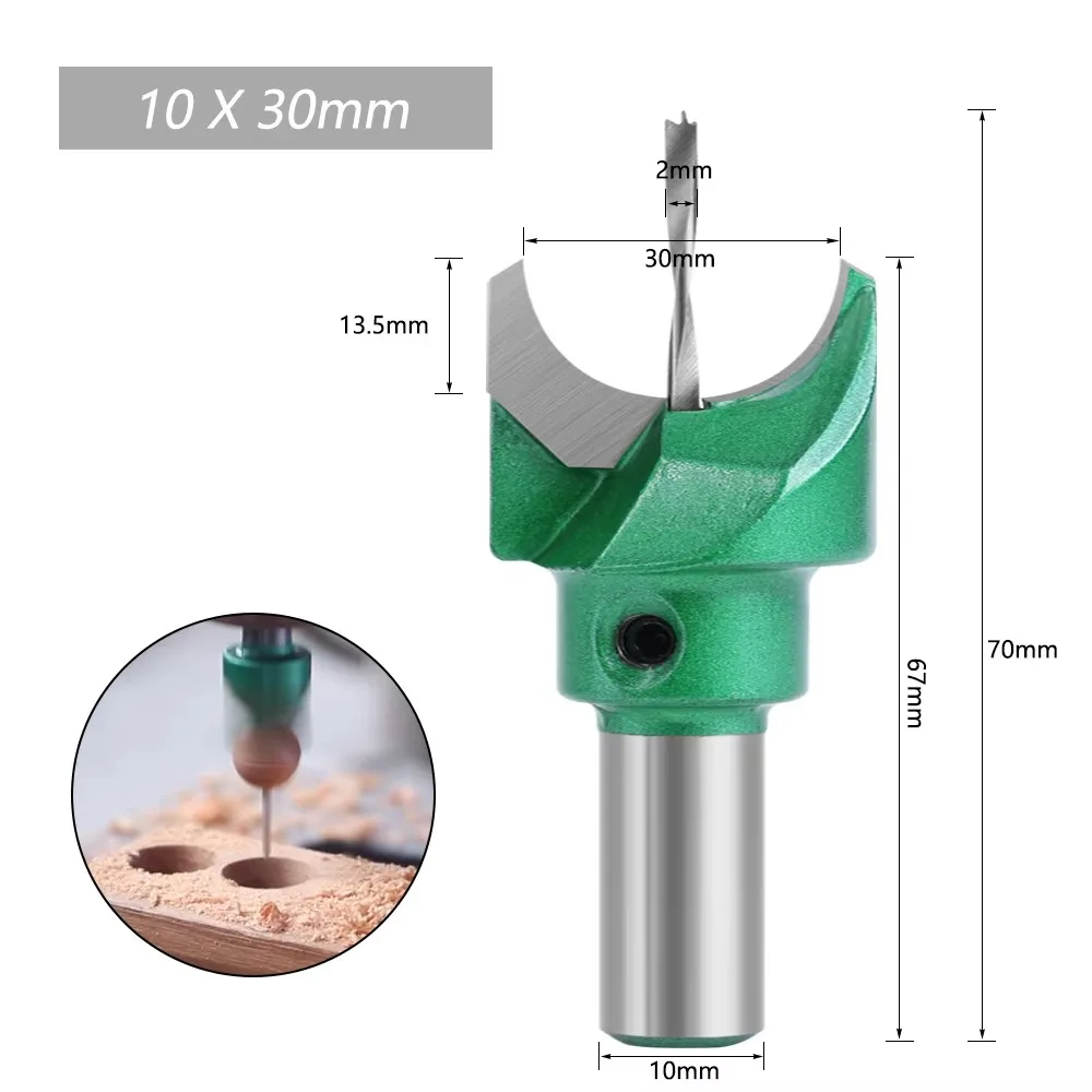 1PC 10mm Shank Router Bit Buddha Beads Ball Milling Cutter Carbide Woodworking Bead Drill Bit for Wood End Mill Hand Tool 6-30mm