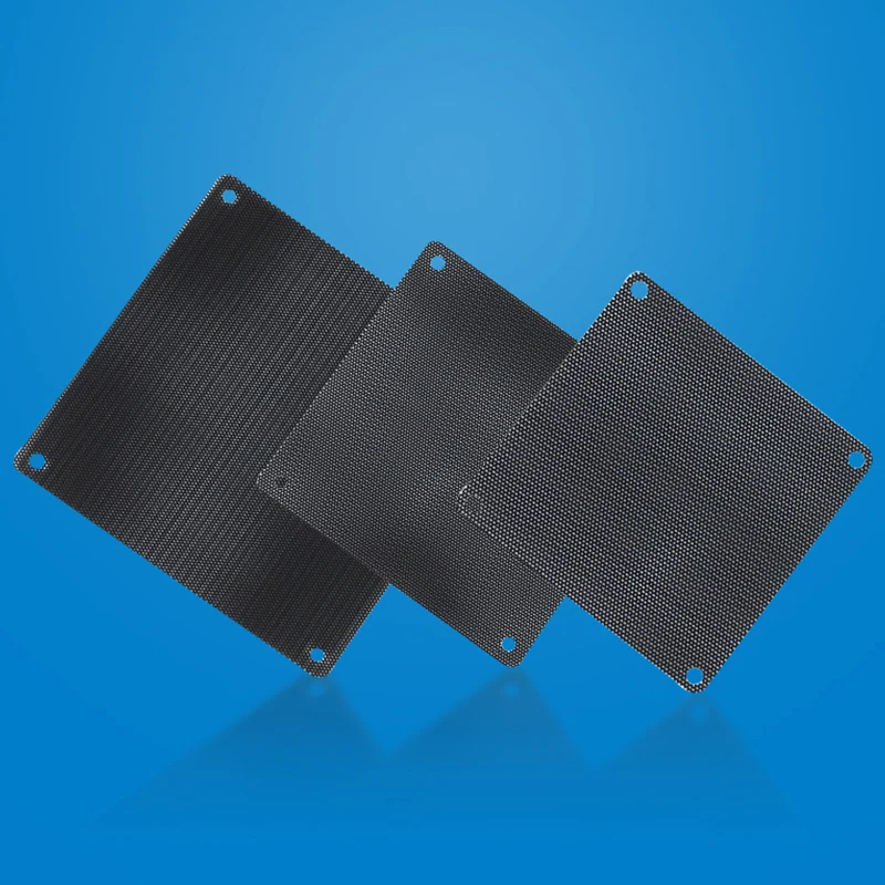 PVC PC 팬 먼지 필터 방진 케이스, 컴퓨터 메쉬 냉각 초미세 방진 커버, 80mm, 90mm, 120mm, 140mm, 6 개
