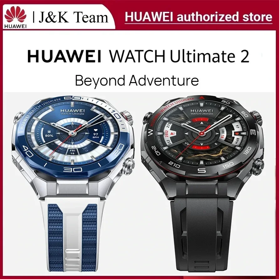 HUAWEI WATCH Ultimate 2 Smart Watch GPS 150M Diving Sonar Underwater Communication Health Monitor eSIM Cellular Calling Zircon