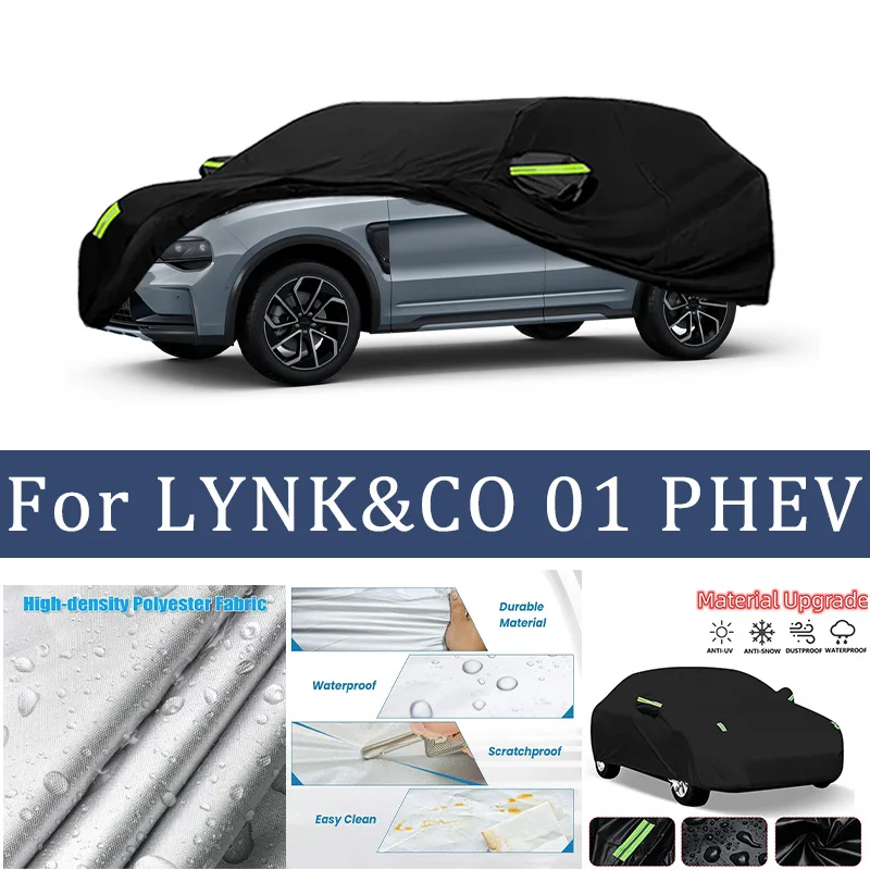 

For LYNK&CO 01 PHEV Car Cover Car Waterproof All Weather Automobiles Full Exterior Covers - Sun-proof Outdoor Anti scratch