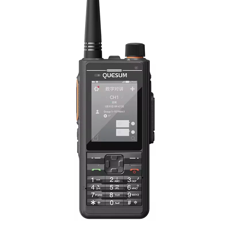 DMR+POC Dual Mode Android 4G LTE Walkie Talkie Realptt 5G Global PTT With DMR Analog Type Long IP Compatible SIM Card Networks