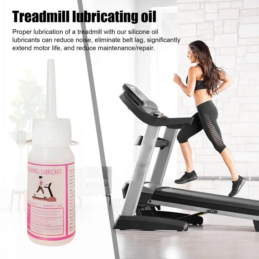 30ML Treadmill Lubrication Oil Noise Reducing Running Machine Belt Maintenance Silicone Gym Workout Equipment Lubricating Agent