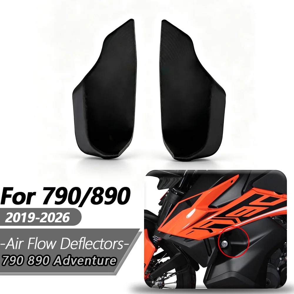 For 790 890 Adventure Air Deflectors 2019 2026 790 Adventure Radiator Deflector Heat Dissipation Deflector Moto Accessories