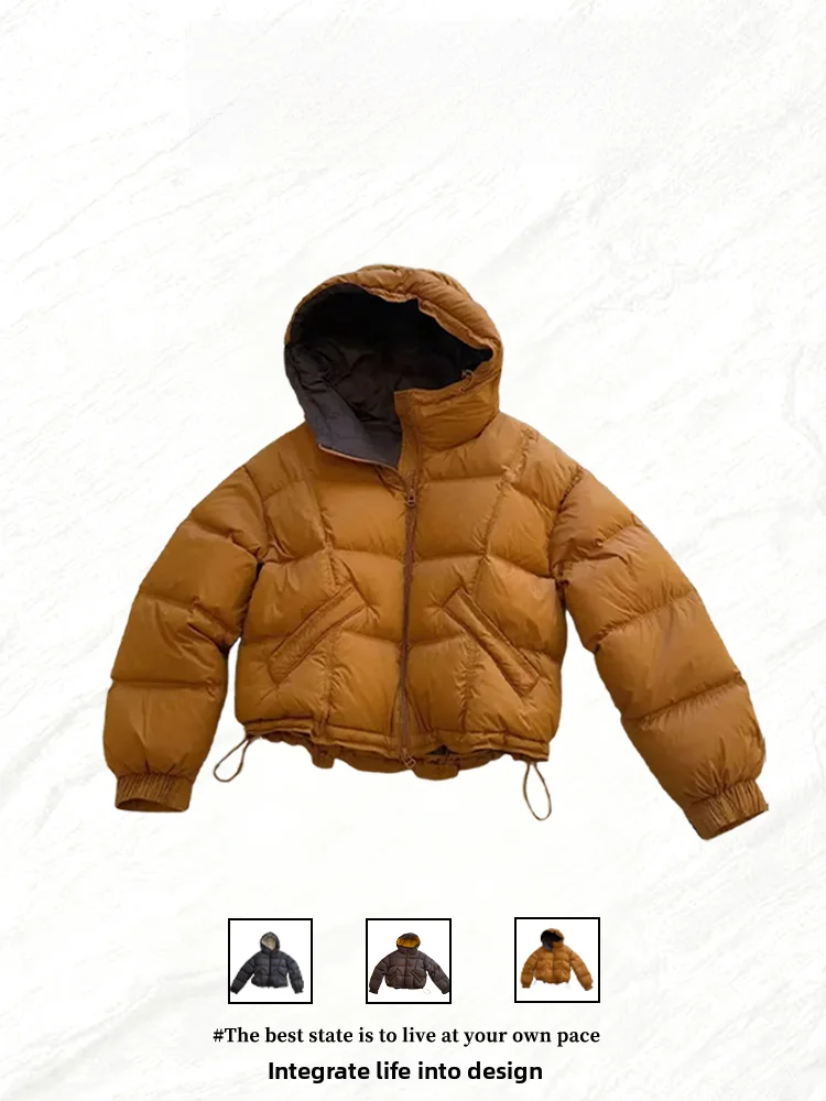 

Модная женская хлопковая куртка в стиле ретро, свободного кроя, утепленная, с длинными рукавами, на молнии, в корейском стиле