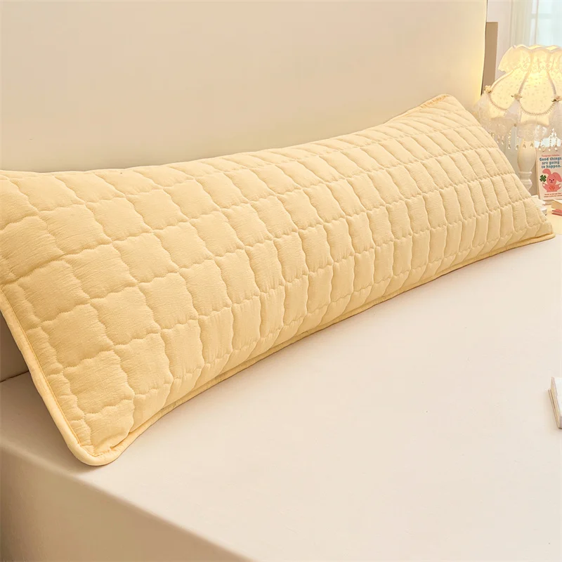 

1pc solid-color long pillowcase, decorative pillowcase, pillowcase *1 (without core), soft and comfortable fabric
