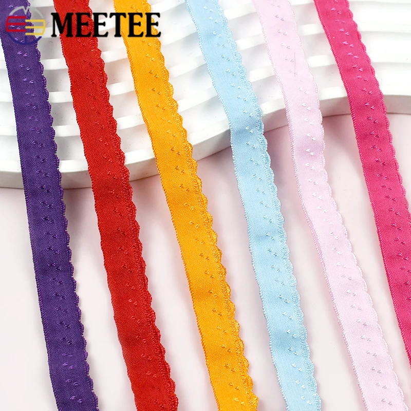 

10/20/40M 11mm Nylon Elastic Bands for Bra Shoulder Strap Underwear Rubber Ribbon Garment Decor Lace Trim DIY Sewing Accessories