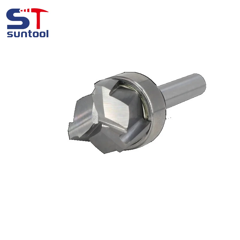 1/4" 1/2" Schaft Top Lager Ultra-Performance Kompression Flush Trim Vollhartmetall CNC Router Bit -