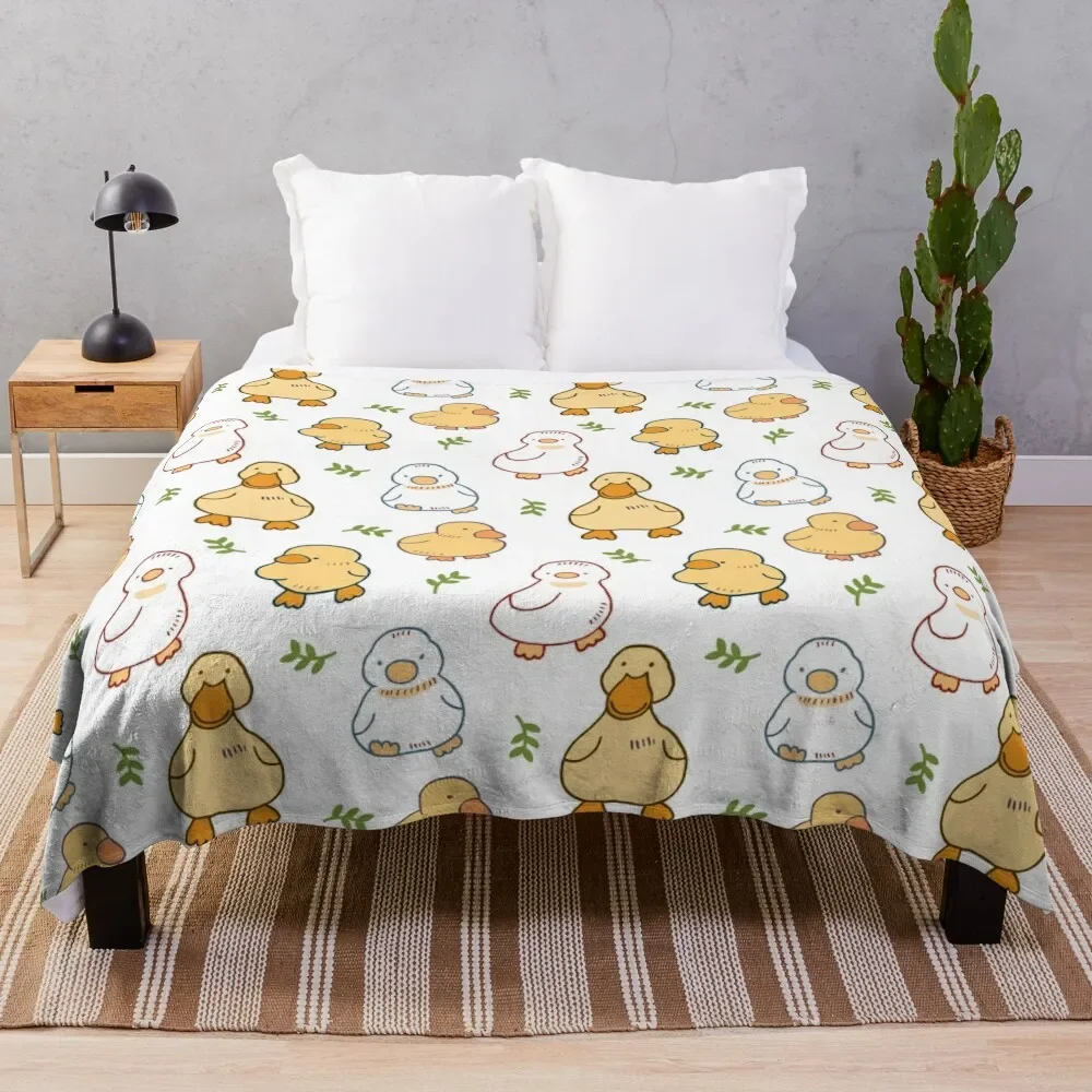 Ducklings Pattern Throw Blanket For Sofa Thin Thermals For Travel Fashion Sofas Blankets