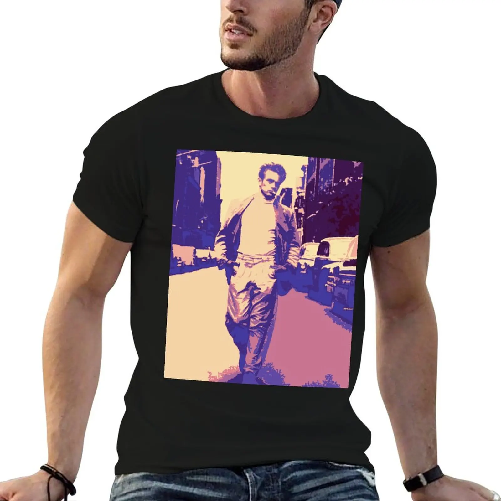 

James Dean pop Art. T-Shirt man t shirt heavy cotton man t shirt luxury t shirts for man cotton soft T-Shirt