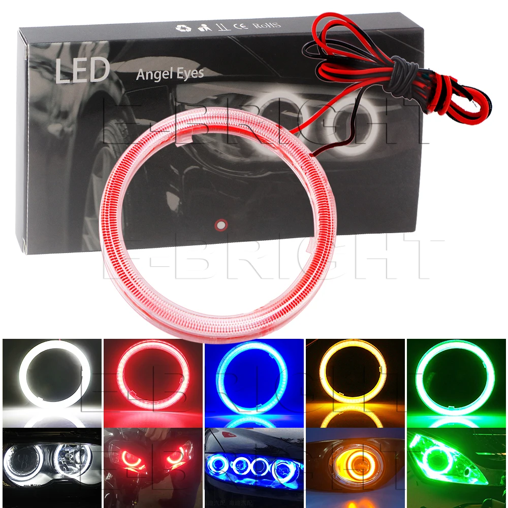 

Angel Eyes Halo Rings 12V COB Led Decorate your BMW SUV Motorcycle Headlights Fog Light White Blue Red Green 60mm 70mm 80mm 90mm