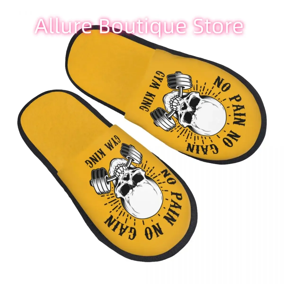 لا ألم ولا ربح شبشب منزل دافئ دافئ كمال الاجسام اللياقة البدنية الصالة الرياضية رغوة الذاكرة رقيق النعال مخصص طباعة أحذية داخلية في الهواء الطلق