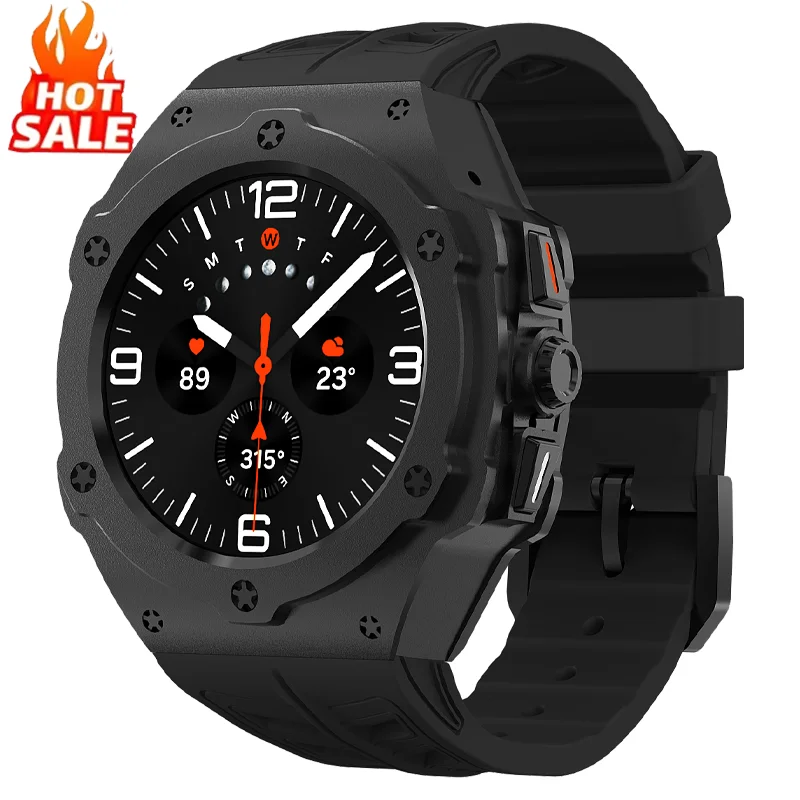 Kit de modificación de lujo para Samsung Galaxy Watch Ultra, funda de modificaciones de fibra de carbono de 47mm, correa de goma, accesorios DIY