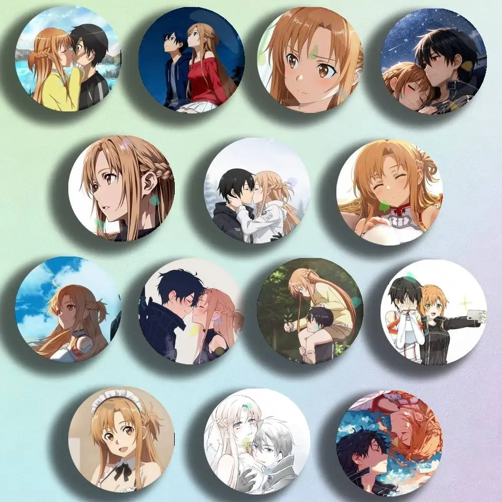 

Sword Art Online Asuna Kirto Laser Badge Creative Pins Brooch for Bag Clothes Hat Decor Gifts Fans Collect