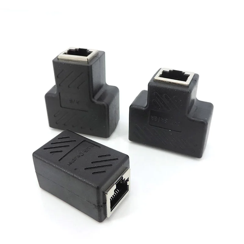 RJ45 to 2 way RJ45 Splitter connector Network extender Ethernet Kabel RJ45 adapter Gigabit interface Female to Female network H2