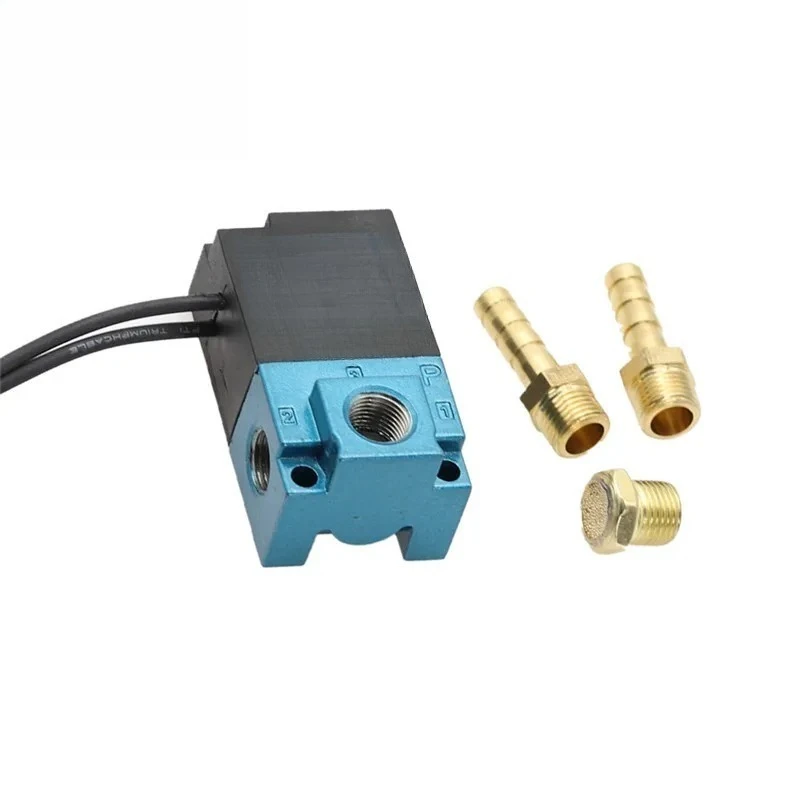 35A-ACA-DDBA-1BA DC12V Electronic Boost Control Solenoid Valve With 6mm Pipe Joint And Brass Noise Muffler
