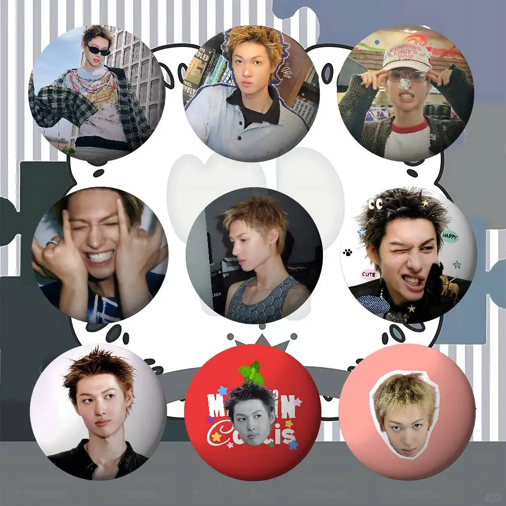 CORTIS MARTIN - Broches de Esmalte Hechos a Mano, Redondos, con Diseño de L Killer Yagami Light, para Cosplay, Mochilas, Joyería, Regalos