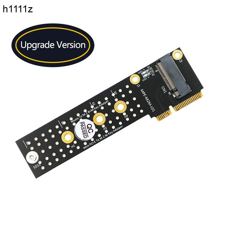 

M.2 NVME SSD to Mini PCIE Adapter Riser Board Converter Card Support 2230 2242 2260 2280 Key M NVME M.2 SSD for Desktop Computer