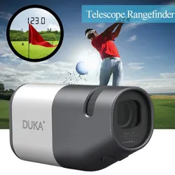 DUKA Newest Golf Laser Rangefinder Telescope 6X Monocular Distance Meter for Hunting Travel Telescope with Flag-Lock Slope