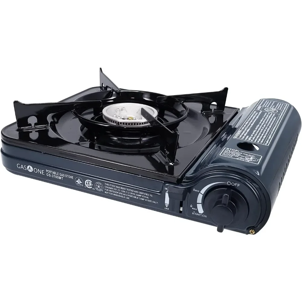 NEW 10,000 BTU CSA List Portable Butane Gas Stove with Carrying Case CSA Listed , Black, 10.9