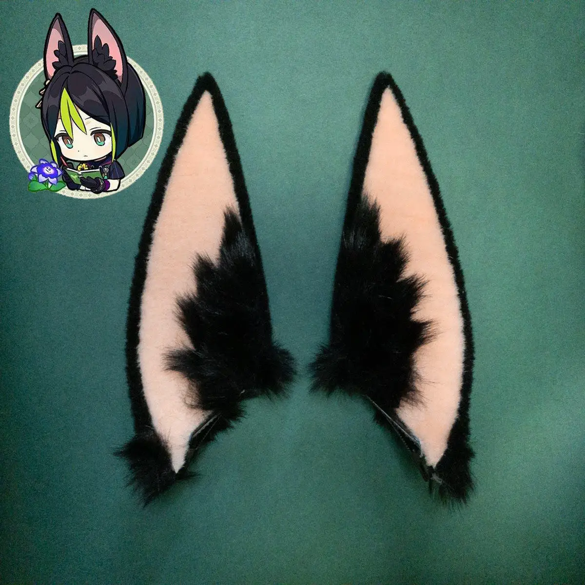 

Genshin Impact Tighnari Ear Prop Accessory Role Play The Role Headwear with Animal Ears Hairpin Carnival Halloween Cos Cosplay