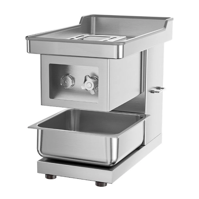 Novo modelo comercial cortador de carne de bancada corpo de aço inoxidável multi-função corte e trituração design destacável