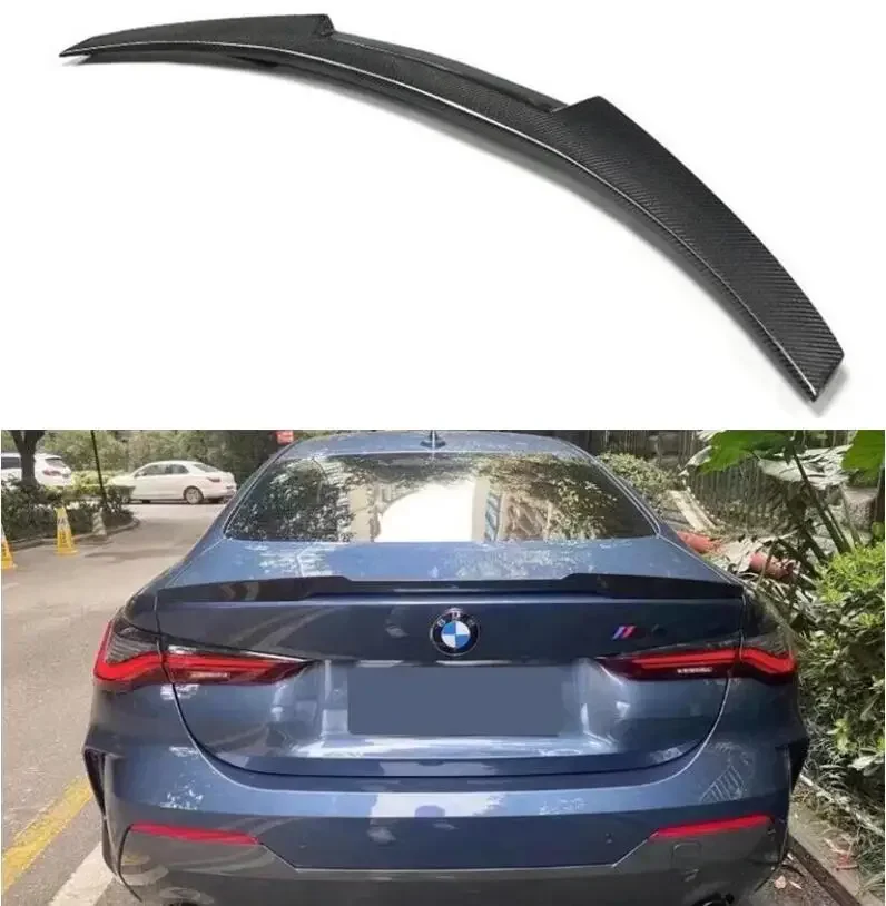 

Spoiler For BMW 4 Series G22 430i G82 M4 2021 2022 Rear Wing Lip Tail Trunk Spoilers Real Carbon Fiber