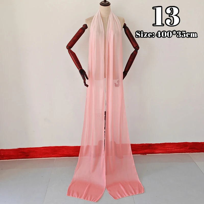 Szal szyfonowy damski w kolorach gradientu 3M/4M, długi szal w stylu chińskim Hanfu, kostium, rekwizyt do występów operowych i tanecznych, wstążka, rekwizyty do zdjęć.