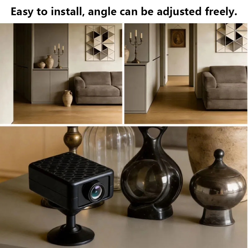

WiFi Remote Smart Surveillance Camera Video Recorder 140-Degree HD Camera Motion Detection Infrared Night Vision Security Camera
