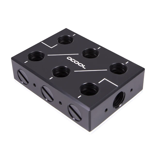 100% Alphacool ES Distro płyta C1/C2/C3/C5 dla małe etui, serwer, stacja robocza wody chłodzącej płyn pętli budować System