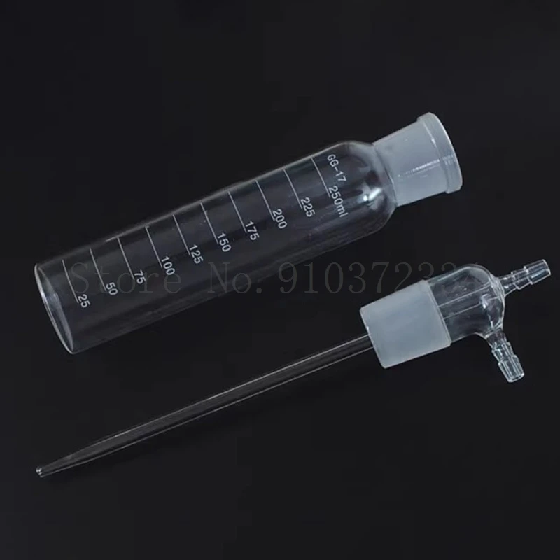 10-500mL Large Impact Absorption Bottle Impact Gas Sampling Bottle High Borosilicate