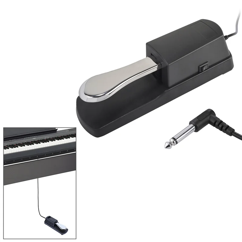 ABVL-5X Sustain Damper Pedal Piano Keyboard For Yamaha Roland Electric Piano Electronic Keyboard Electronic Piano Pedal view 3
