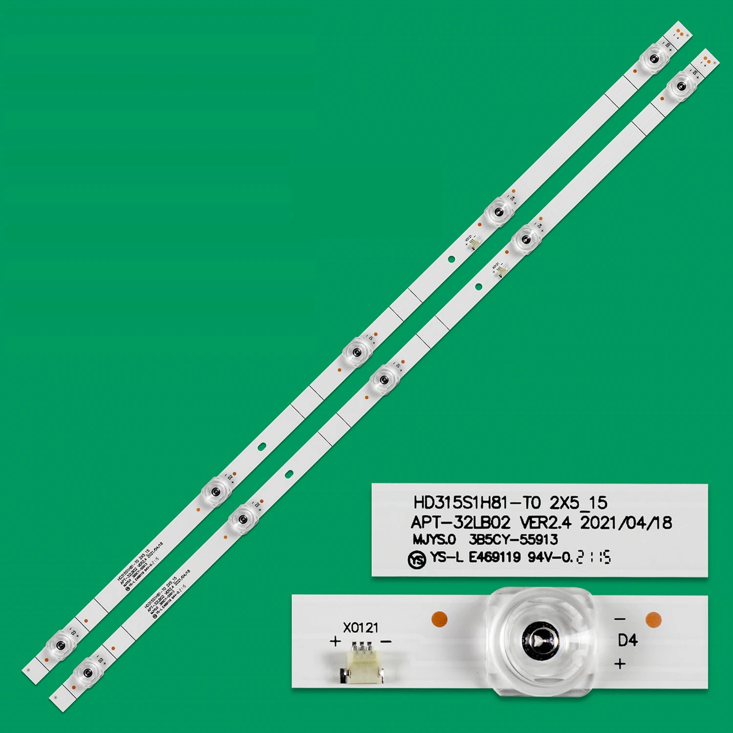 LED Backlight strip 5 lamp for toshiba 32L5069 JHD315V1H-LB81 Hisense APT-32LB02 VER2.4 HZ32E35AD HD315S1H81-T0 2X5_15 32H4F