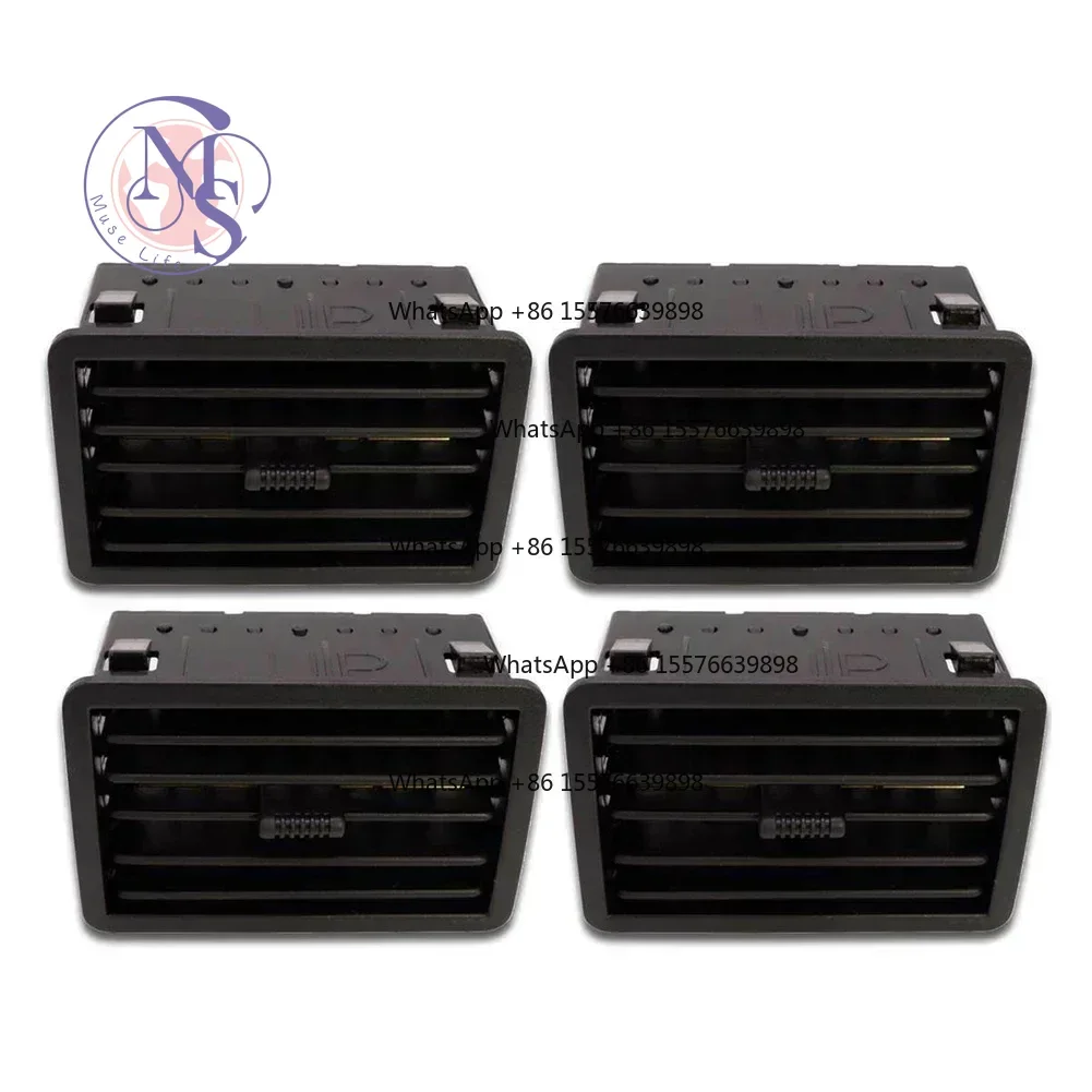1/4Pcs Black Plastic Air Vent Grille, Auto Air Conditioning Replacement Spare Part