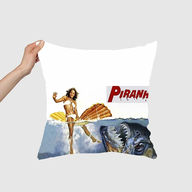 Piranha 3D Cushion Cover for Sofa Pillow Case Cover Seat Car Throw Pillowcase 45X45cm For Home Decorative SJ-361