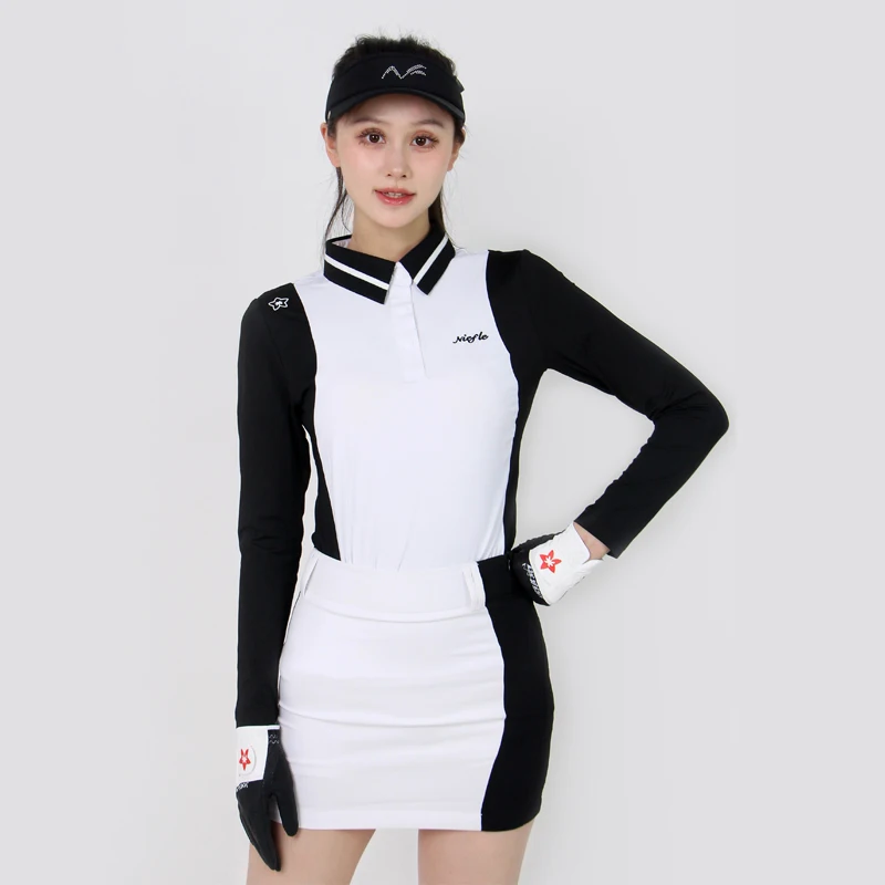 New Autumn Tennis Suit Women's Long Sleeved Breathable High-quality Versatile Fashion Short Skirt Outdoor Leisure Sports