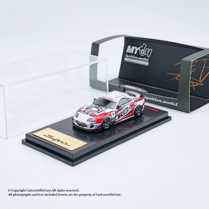 Modelo de Auto de Aleación a Escala 1:64, Toyota SUPRA JZA80 RZ IG3842, Diecast IG X MY64