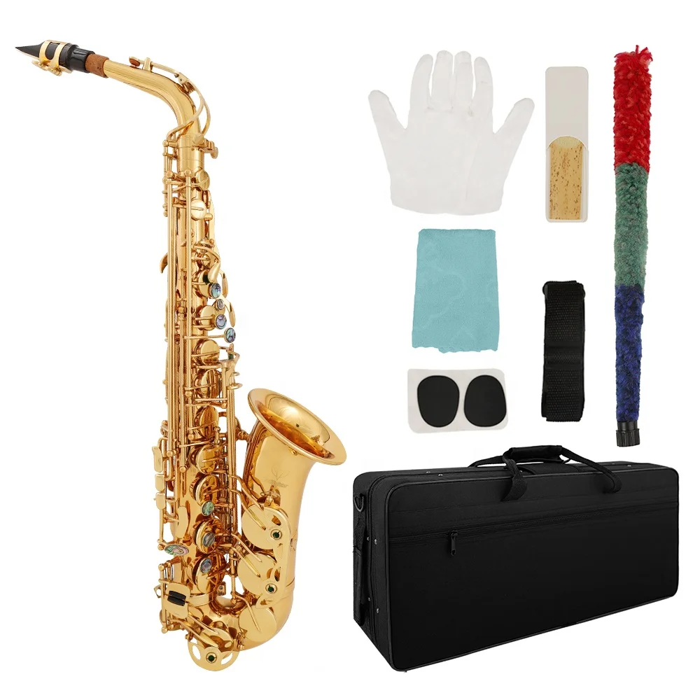 

Bullfighter S-10 Gold Lacquer Wind Instrument профессиональный саксофон Bb Pad Альт-саксофон мелодия семе-саксофон с чехлом