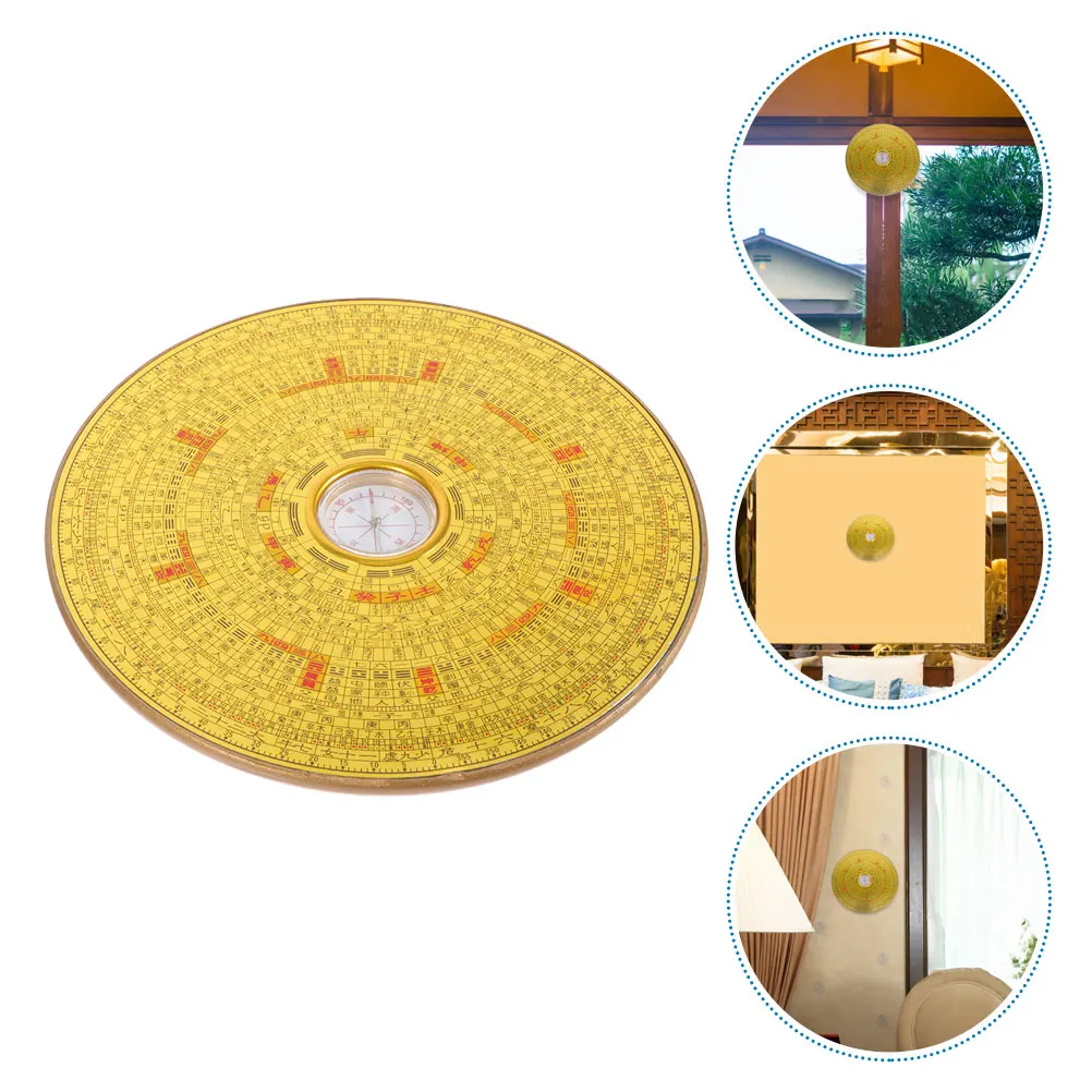 合金コンパス車の装飾品風水プレート中国の装飾品八卦ペンダント装飾