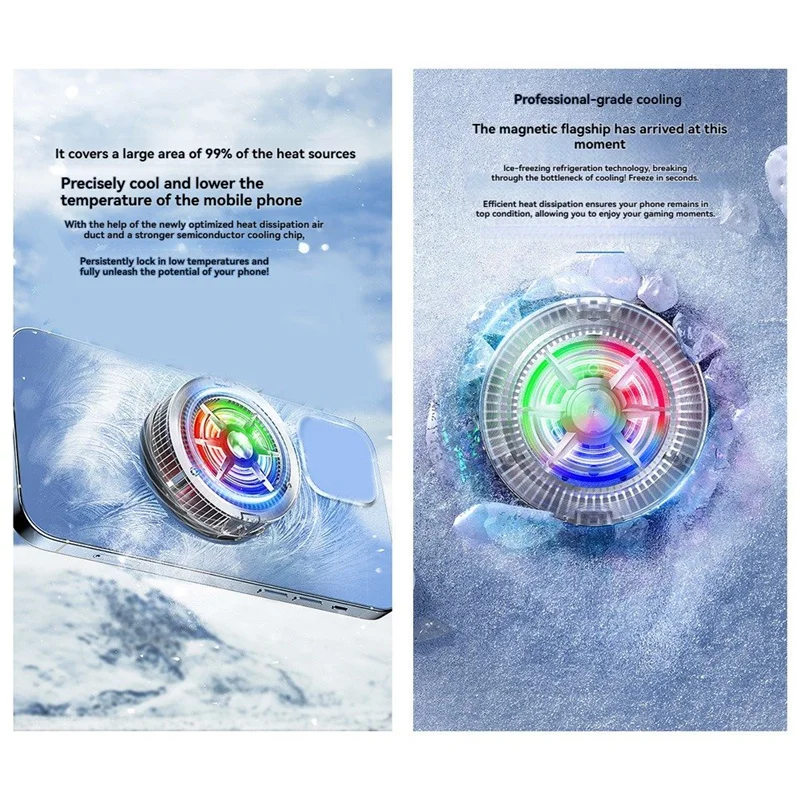 Ultrathin Magnetic Semiconductor Phone Cooler Ideal for Gaming